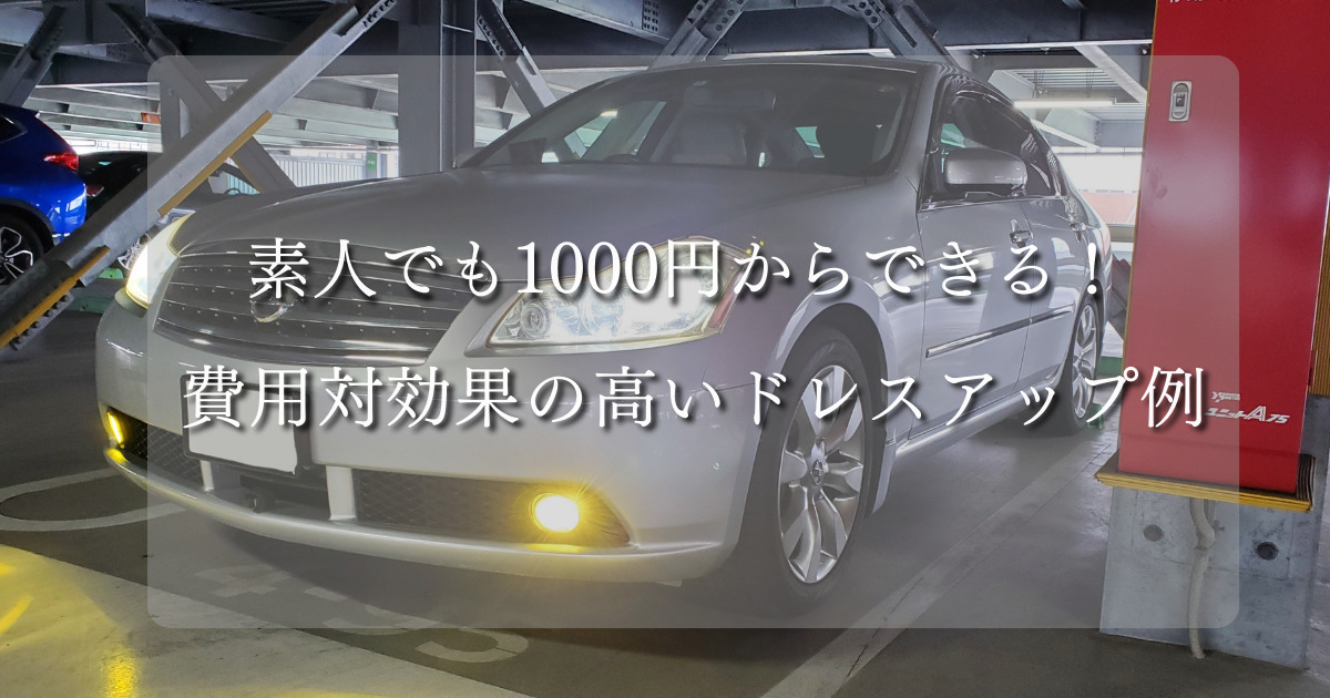 素人でも1000円から出来る！コスパが良い車のドレスアップ4選 | ずっと 